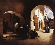 Francois Bonvin The Ave Maria;Interior of a Convent at Aramont,Verberie(Oise) china oil painting reproduction